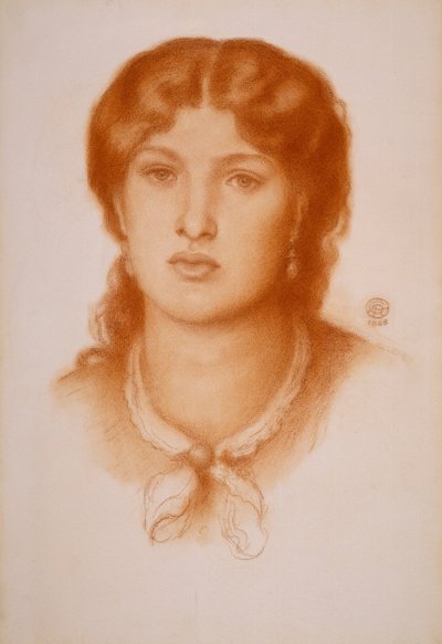 Portrait of Fanny Cornforth by Dante Gabriel Charles Rossetti